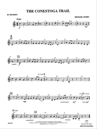 The Conestoga Trail: 1st B-flat Trumpet