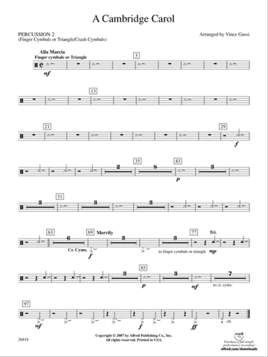 A Cambridge Carol: 2nd Percussion