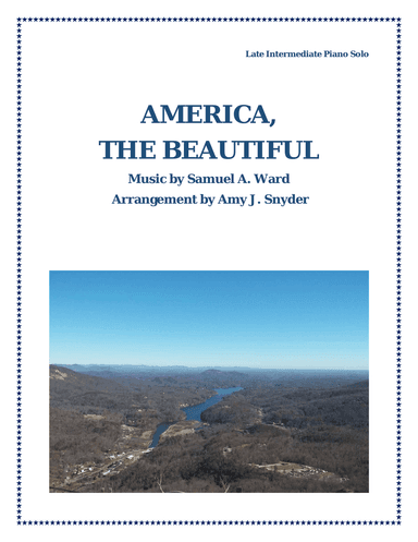 America, the Beautiful, piano solo