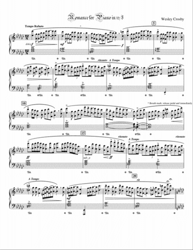 Romance for Piano in 12/8