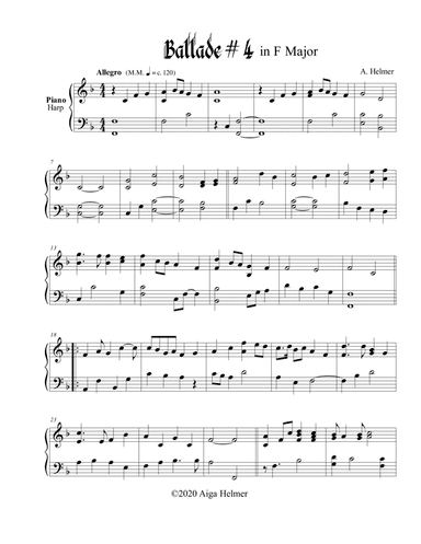 Ballade # 4 in F Major