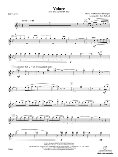 Volare: 2nd Flute
