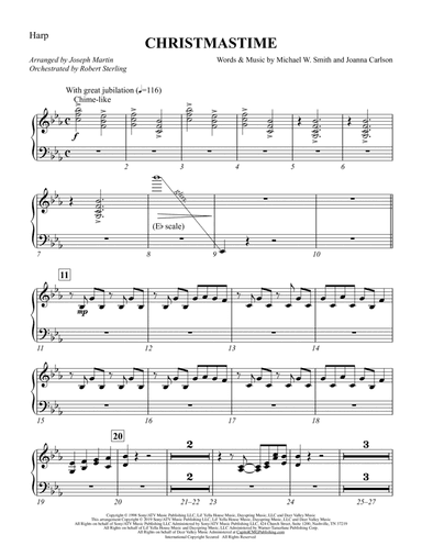 Christmastime (arr. Joseph M. Martin) - Harp