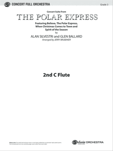 The Polar Express, Concert Suite from: 2nd Flute