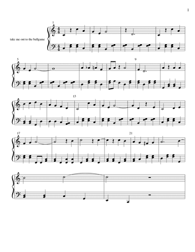 Take Me Out To The Ball Game