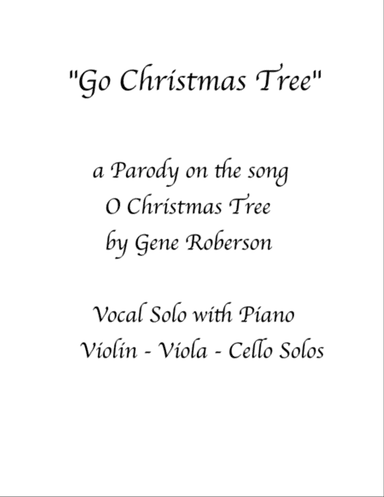 O Christmas Tree Solo Violin, Viola, Cello