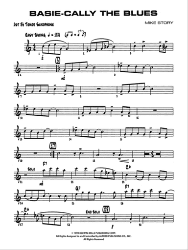 Basie-Cally the Blues: B-flat Tenor Saxophone
