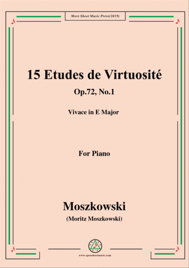 Moszkowski-15 Etudes de Virtuosité,Op.72,No.1,Vivace in E Major