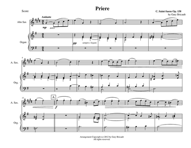 Priere - Opus 158