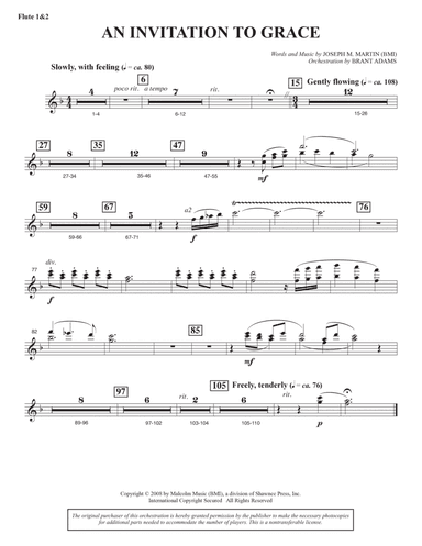 An Invitation To Grace - Flute 1 & 2
