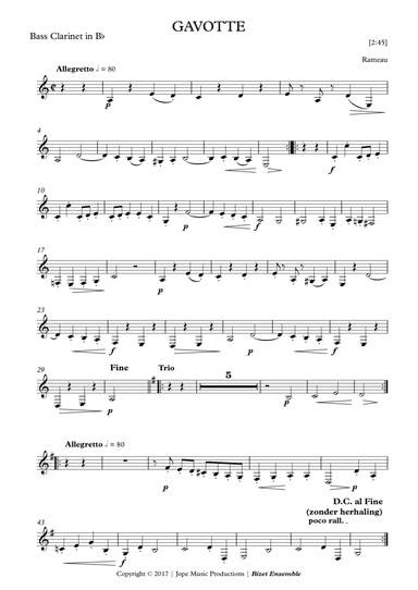 Gavotte - Rameau