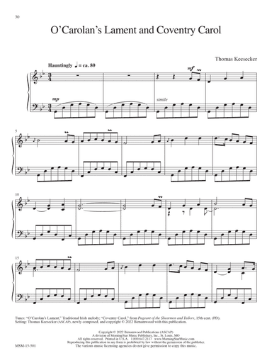 O’Carolan’s Lament and Coventry Carol