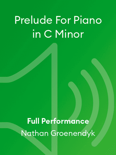 Prelude For Piano in C Minor