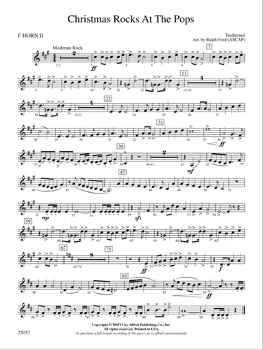 Christmas Rocks at the Pops: 2nd F Horn