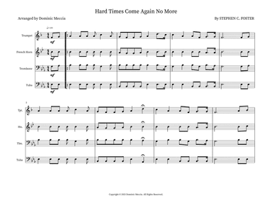 Hard Times Come Again No More
