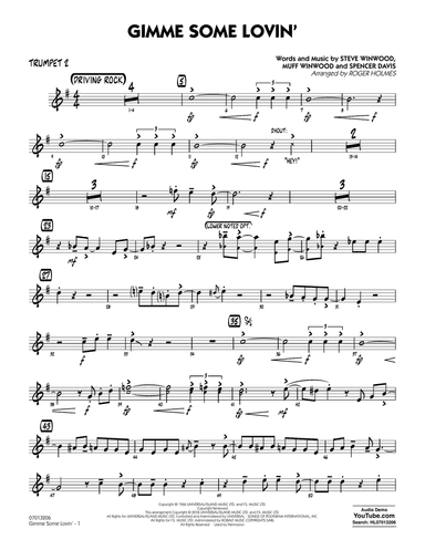 Gimme Some Lovin' - Trumpet 2