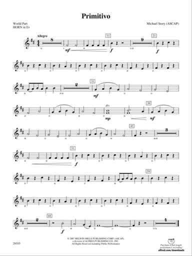 Primitivo: (wp) 1st Horn in E-flat