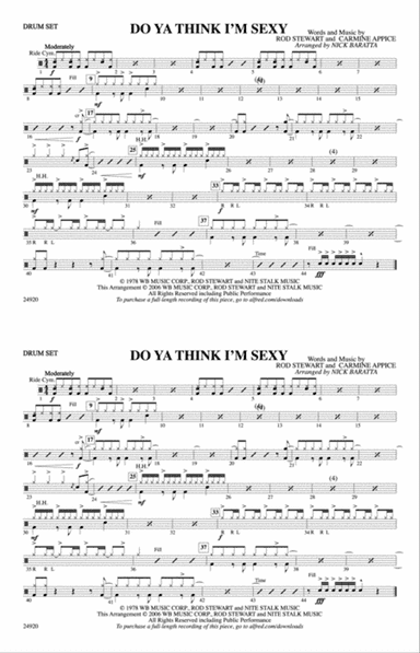 Do Ya Think I'm Sexy?: Drumset