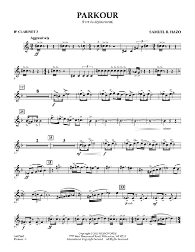 Parkour - Bb Clarinet 3