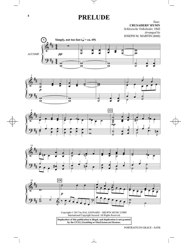 Portraits In Grace: A Cantata for Holy Week