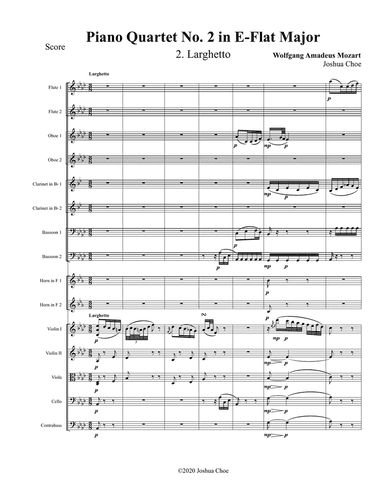 Piano Quartet No. 2 in E-Flat Major, Movement 2