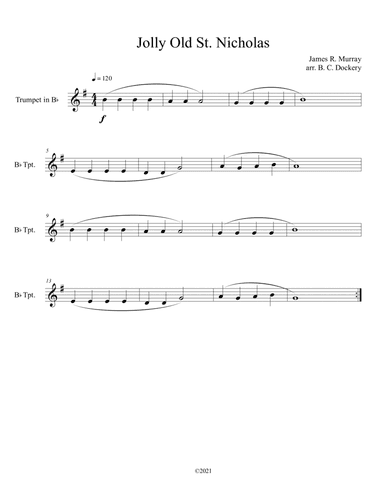 Jolly Old St. Nicholas (Trumpet Solo)