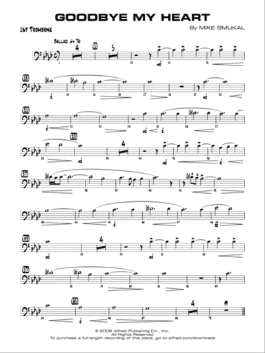 Goodbye My Heart: 1st Trombone