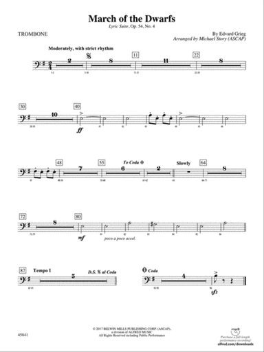 March of the Dwarfs: 1st Trombone