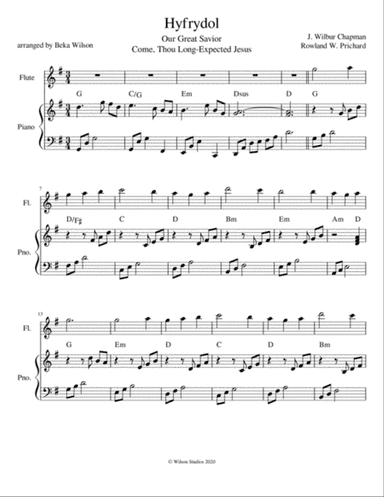 Our Great Savior--flute solo