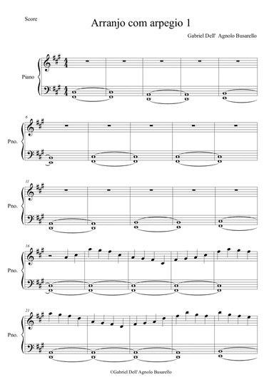 Arrangement with arpeggio