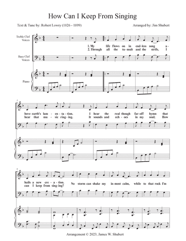 How Can I Keep From Singing