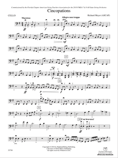 Cincopations: Cello