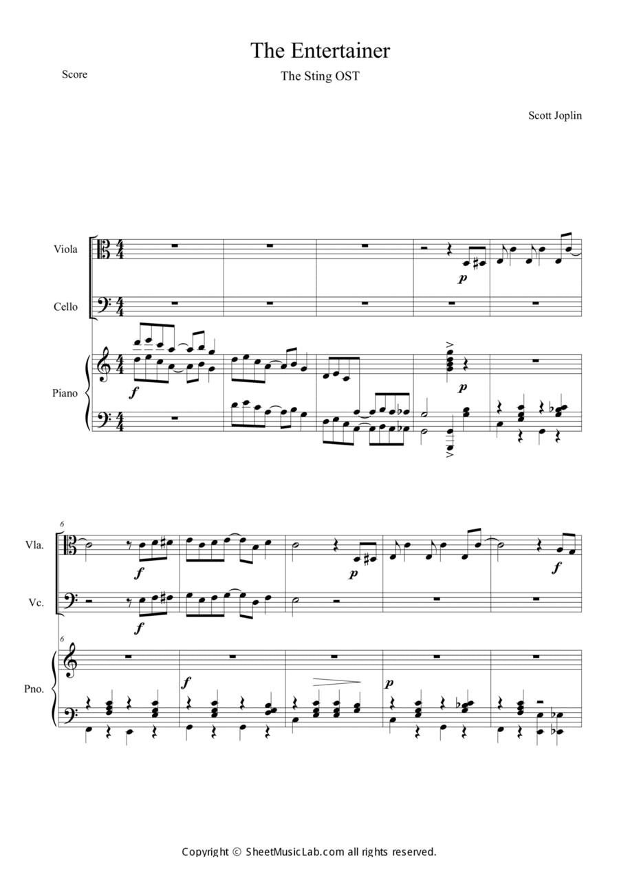 The Entertainer (The Sting OST) Short Version