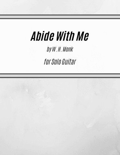 Abide With Me (for Solo Guitar)