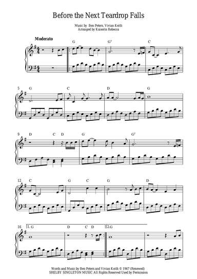 Before The Next Teardrop Falls