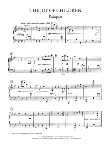 The Seven Joys of Christmas: 4. The Joy of Children: Patapan (Downloadable Harp Part)