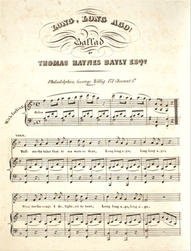 Long, Long Ago. Ballad