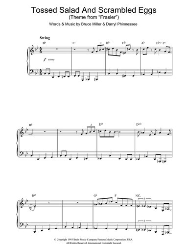 Tossed Salad And Scrambled Eggs (Theme from Frasier)