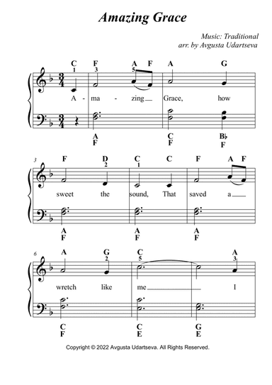 Amazing Grace Easy