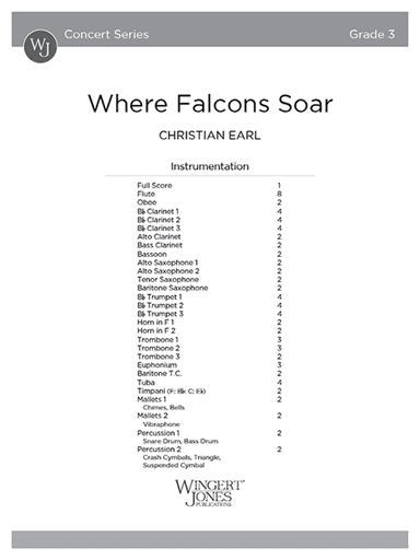 Where Falcons Soar - Full Score
