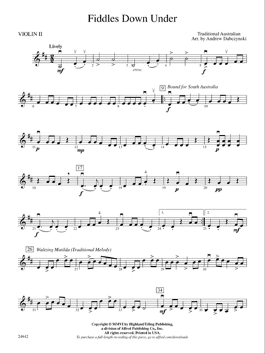 Fiddles Down Under: 2nd Violin