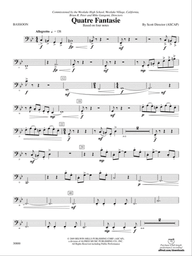 Quatre Fantasie: Bassoon