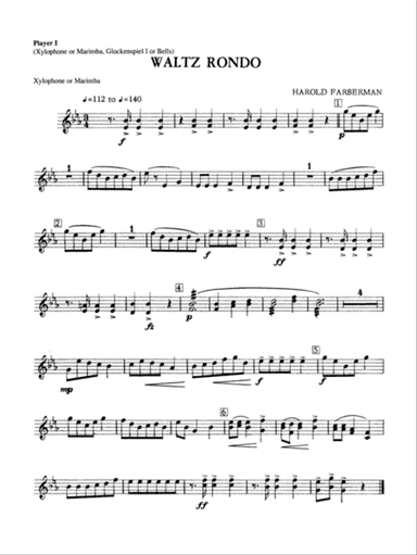 Percussion Ensemble Collection, Level II: 1st Percussion