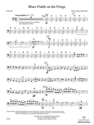 Blues Fiddle on the Fringe: Cello