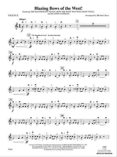 Blazing Bows of the West!: 2nd Violin