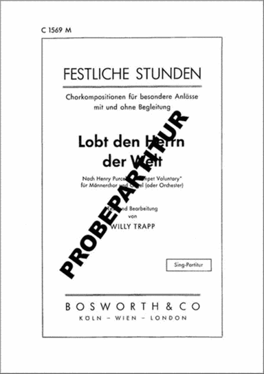 Lobt den Herrn der Welt