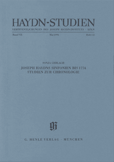 Joseph Haydns Sinfonien bis 1774