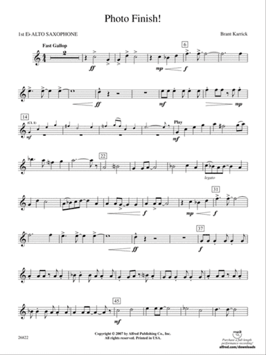 Photo Finish!: E-flat Alto Saxophone