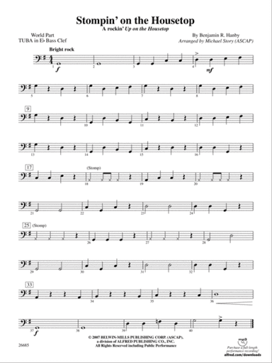 Stompin' on the Housetop: (wp) E-flat Tuba B.C.