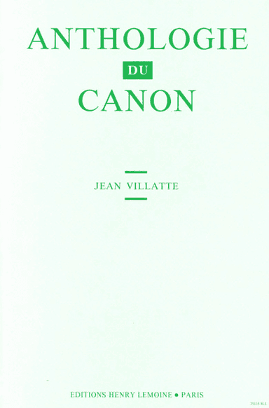 Anthologie du canon